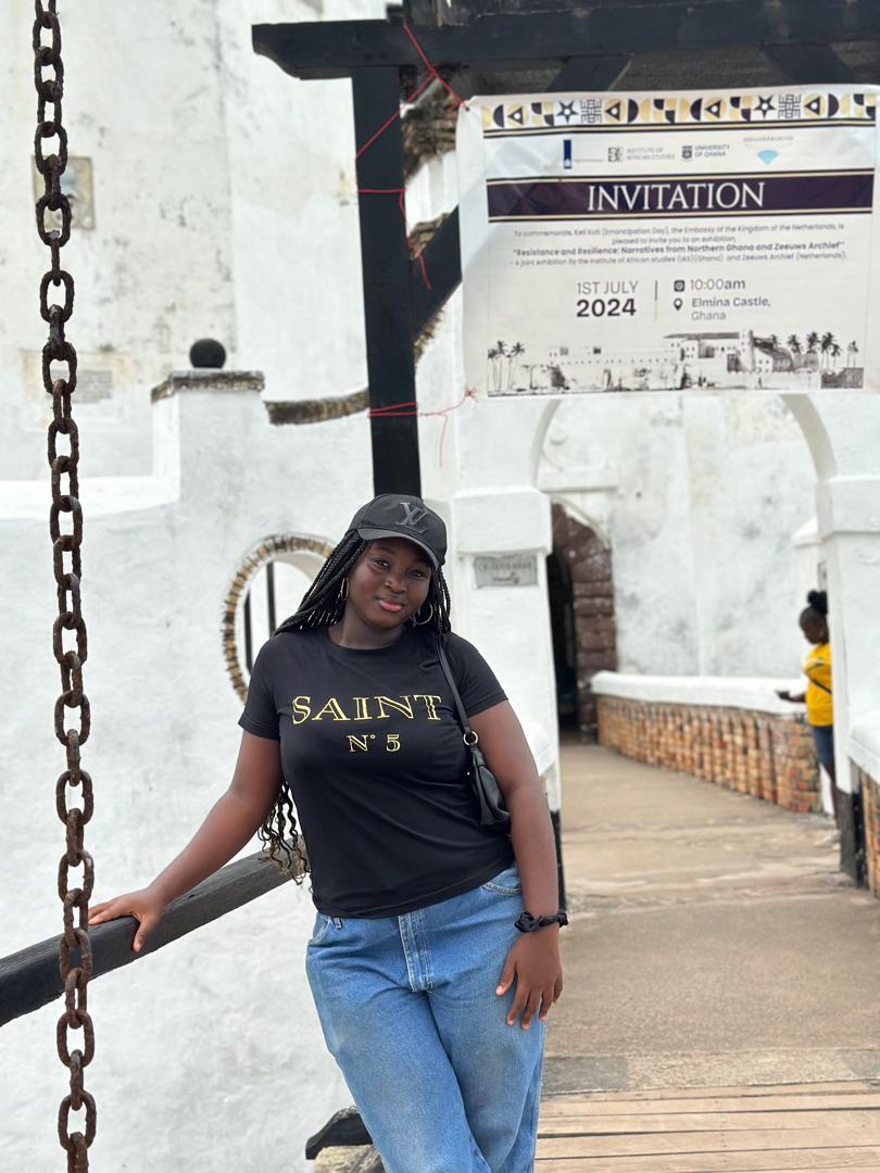 Abigail visiting Elmina Castle